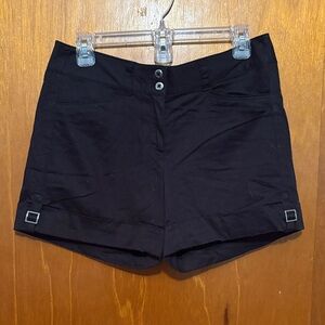 Black Buckle Shorts